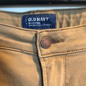Old Navy Rockstar tan pants